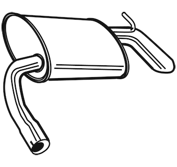 Zadní tlumič výfuku WALKER 17563