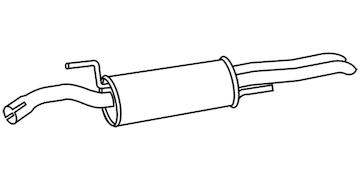 Zadní tlumič výfuku WALKER 17586