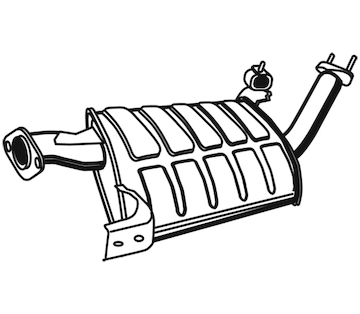 Střední tlumič výfuku WALKER 17641