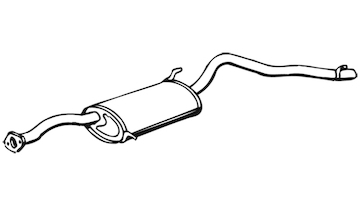 Zadní tlumič výfuku WALKER 17667