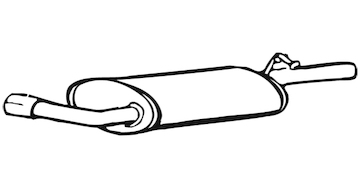 Zadní tlumič výfuku WALKER 17701