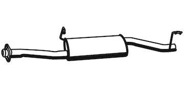 Střední tlumič výfuku WALKER 17740