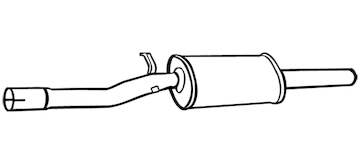 Střední tlumič výfuku WALKER 17751