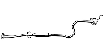 Střední tlumič výfuku WALKER 17780