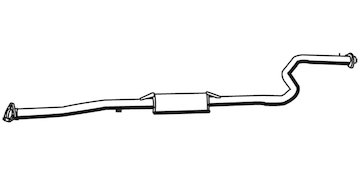 Střední tlumič výfuku WALKER 17783