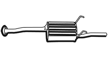 Zadní tlumič výfuku WALKER 17784