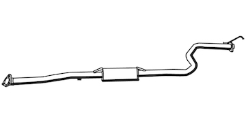 Střední tlumič výfuku WALKER 17786