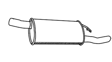 Zadní tlumič výfuku WALKER 17845