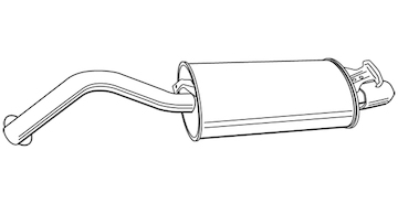 Zadní tlumič výfuku WALKER 17869