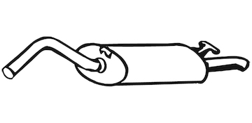 Zadní tlumič výfuku WALKER 17870