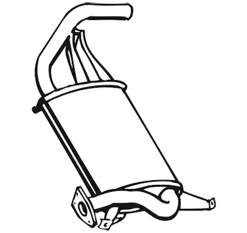 Zadní tlumič výfuku WALKER 17888