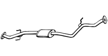 Střední tlumič výfuku WALKER 17938