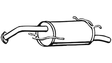 Zadní tlumič výfuku WALKER 17939