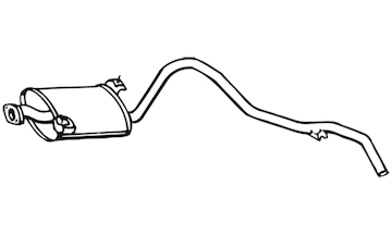 Zadní tlumič výfuku WALKER 17962