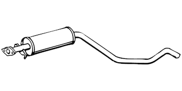 Střední tlumič výfuku WALKER 18007