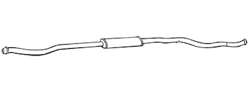Střední tlumič výfuku WALKER 18016