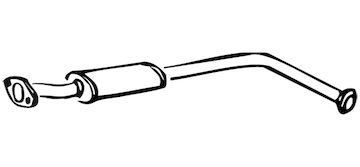 Střední tlumič výfuku WALKER 18059