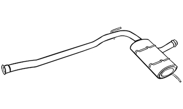 Střední tlumič výfuku WALKER 18077