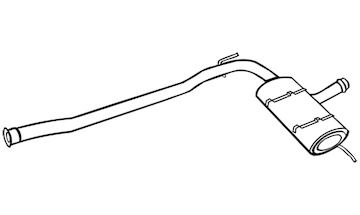 Střední tlumič výfuku WALKER 18079