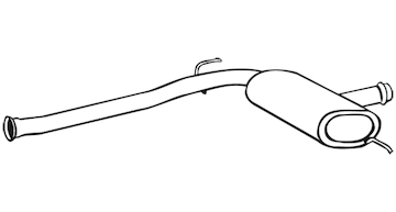 Střední tlumič výfuku WALKER 18084