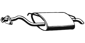 Zadní tlumič výfuku WALKER 18120