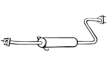 Střední tlumič výfuku WALKER 18131