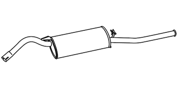 Zadní tlumič výfuku WALKER 18152