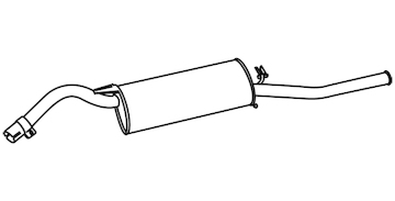 Zadní tlumič výfuku WALKER 18153