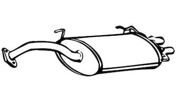 Zadní tlumič výfuku WALKER 18174