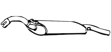 Zadní tlumič výfuku WALKER 18186