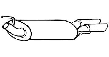 Zadní tlumič výfuku WALKER 18191