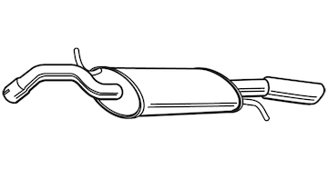 Zadní tlumič výfuku WALKER 18200