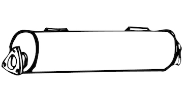 Střední tlumič výfuku WALKER 18218