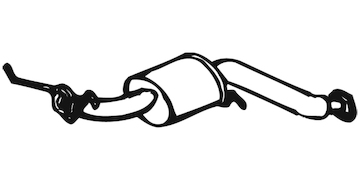 Střední tlumič výfuku WALKER 18313