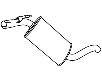 Střední tlumič výfuku WALKER 18504