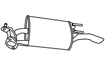 Zadní tlumič výfuku WALKER 18569