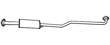 Střední tlumič výfuku WALKER 18572