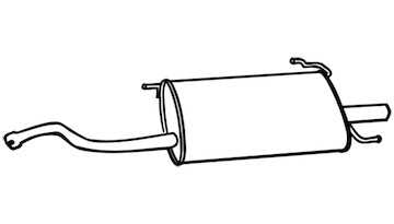 Zadní tlumič výfuku WALKER 18581