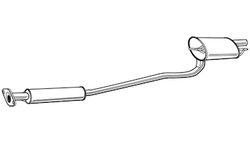 Zadní tlumič výfuku WALKER 18585