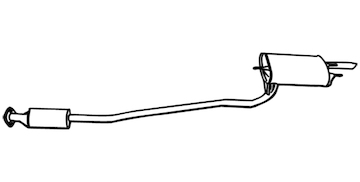 Zadní tlumič výfuku WALKER 18587