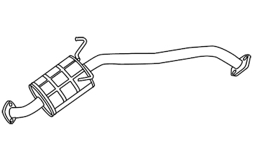 Střední tlumič výfuku WALKER 18617