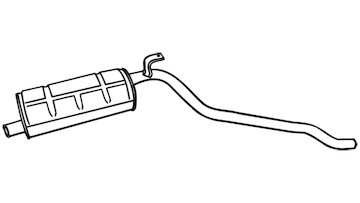 Zadní tlumič výfuku WALKER 18629