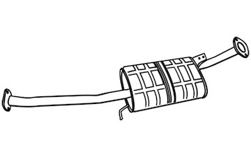 Střední tlumič výfuku WALKER 18644