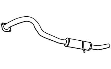 Zadní tlumič výfuku WALKER 18647