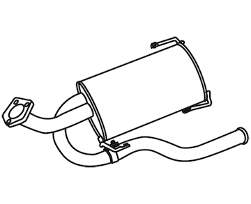 Zadní tlumič výfuku WALKER 18677