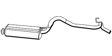 Zadní tlumič výfuku WALKER 18684