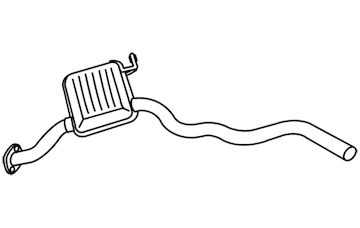 Střední tlumič výfuku WALKER 18728