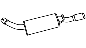 Zadní tlumič výfuku WALKER 18730