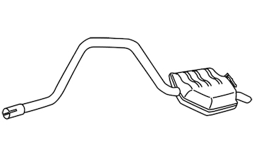 Zadní tlumič výfuku WALKER 18734