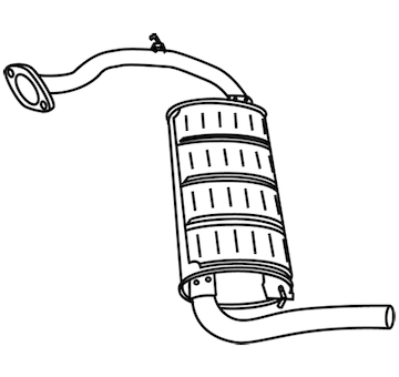 Zadní tlumič výfuku WALKER 18743